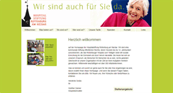 Desktop Screenshot of hospitalstiftung-rottenburg.de